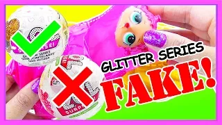 LOL Doll Glitter Series FAKE VS REAL