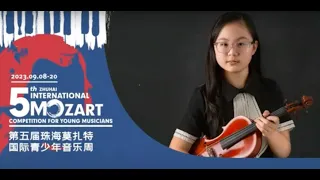 Danielle Hu- Zhuhai International Competition for Young Musicians (Violin, Group A), Round 1