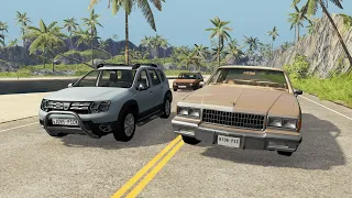 محاكي الحوادث : حوادث تجاوز BeamNG drive #3