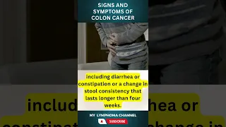 Signs and Symptoms of Colon Cancer #shorts