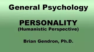 Humanistic Perspective in Personality