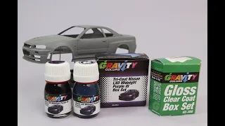 Tamiya Nissan R34 GTR -1- MIdnight Purple III Body paint TUTORIAL