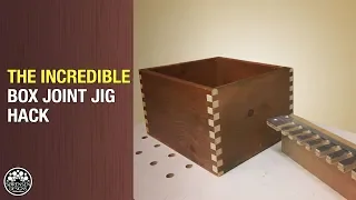 The Incredible Box Joint Jig Hack // Perfect Box Joints