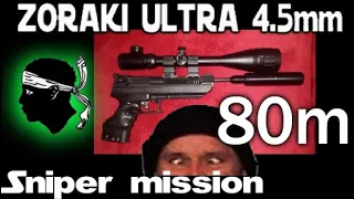 Zoraki Ultra : Incroyables résultats !!! Tirs sniper à 80m sur un oeuf.