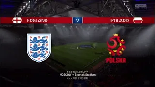FIFA 18 world cup R16 England vs Poland (1-0)