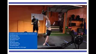 Connor Sloboda 2018 Crossfit Online Qualifier Workout 3 - Trial 2 - Teens 16-17