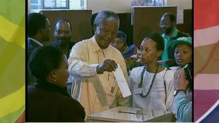 Nomination of Nelson Mandela as the first democratically elected President of South Africa