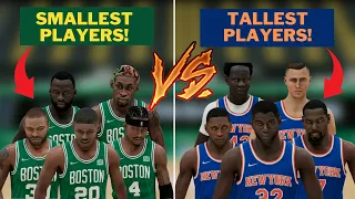 The SMALLEST Player At Every Position vs The TALLEST Player At Every Position! - NBA 2K22 Next Gen