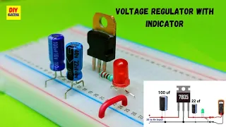 7805 Voltage Regulator Circuit | Voltage Regulator Circuit Using 7805 | Voltage Regulator