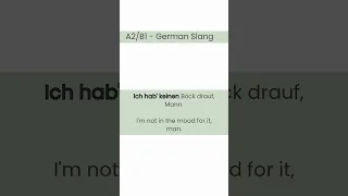 #044 Lerne Deutschen Slang | Deutsch lernen durch Hören | A2-B1 | Learn German Slang | #learngerman