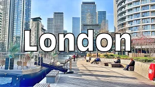 London Canary Wharf 2023 | London City Walk in Skyscraper Finnacial District | London Winter 2023