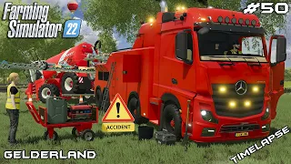 Rescuing SLURRY TRIKE from the DITCH | Animals on Gelderland | Farming Simulator 22 | Episode 50