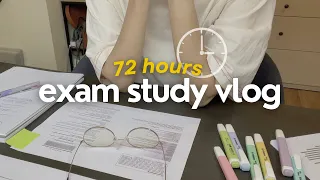 (sub) 72 Hours Study vlog🔥| studying for finals | productive exam week