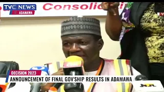 BREAKING: INEC Declares PDP's Ahmadu Fintiri Winner Of Adamawa Governorship Election