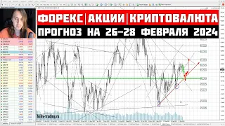 Прогноз форекс, акций и криптовалюты на 26 — 28 февраля 2024