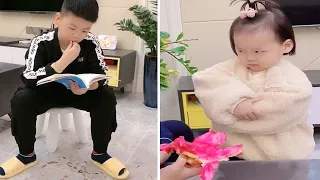 2 lovely mischievous brothers #2 - Funny baby video 😆😆 - Tik Tok Compilation