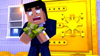 MI MANSIÓN SE CONVIERTE EN UN BANCO EN MINECRAFT TROLL 😱💸