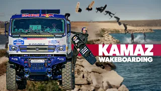 Kamaz Truck Takes Wakeboarder On One Wild Ride | Red Bull Wakeboarding