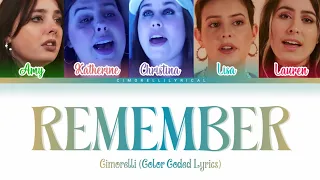 Cimorelli - Remember (Cover) [Color Coded Lyrics]