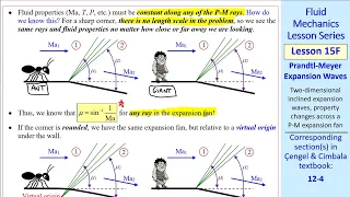 Fluid Mechanics Lesson 15F: Prandtl-Meyer Expansion Fans