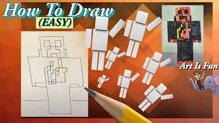 Preston Playz from Minecraft |  Drawing for Beginners | Fun Drawing Tutorials