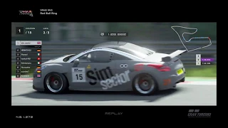 Gran Turismo™SPORT . Qualifying on pole at the Red bull ring.Peugeot RCZ Gr.4