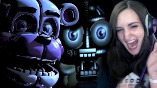 FNAF Sister Location GAMEPLAY | NIGHT 1 & 2 - BIDYBAB JUMPSCARE REACTION