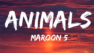 Maroon 5 - Animals (Official Lyrics Video) 🎵🎵