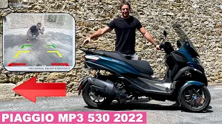 Essai Piaggio MP3 530 2022 - CAMERA de recul et marche ARRIERE de série !