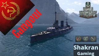 Cuirassé Russe - Gangout - 110k Damage - 5 KILLS - World of warships (no commentary)