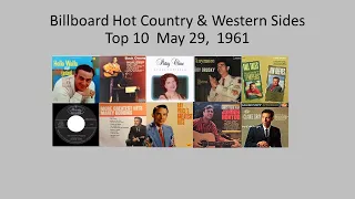 Billboard Top 10, Hot Country & Western Sides, May 29, 1961