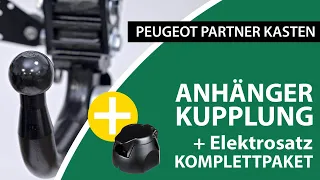 Anhängerkupplung starr PEUGEOT PARTNER Kasten  | Westfalia Komplettsatz + Montage von Rameder