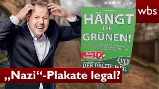 „Hängt die Grünen“:  Dürfen „Nazi“-Wahlplakate hängen bleiben? | Anwalt Christian Solmecke