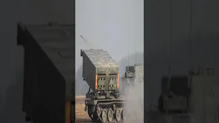 The M270 MLRS in action #shorts