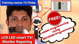 eMMC Programming Using #RT809H Programmer | Lcd Led Smart Tv Repairing Course in Delhi