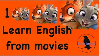 Learn English with  Zootopia. English speaking, listening and reading improve together!