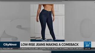 Low-rise jeans making a comeback