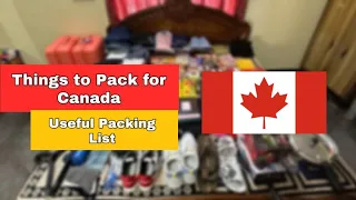 Things To Pack For Canada🇨🇦  | Packing List for International Students