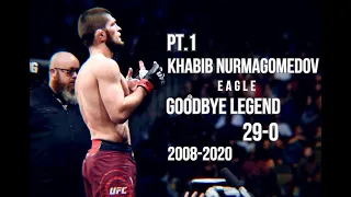 ►Pt.1.Khabib EAGLE Nurmagomedov - "Goodbye Legend" 2008-2020 Moments/Highlights/Knockout/Motivation