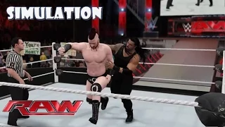 WWE 2K16 SIMULATION: Roman Reigns vs Sheamus | Raw 14/12/15 Highlights