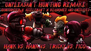 Unpleasant Hunting REMAKE [Gunpowder x Accelerant | Incident012F Hank vs Accelerant Hank] FNF Mashup