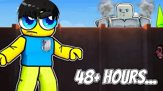 🔰 I SPENT OVER *48 HOURS* In Titan World!!! 🔰 (Anime Weapon Simulator)