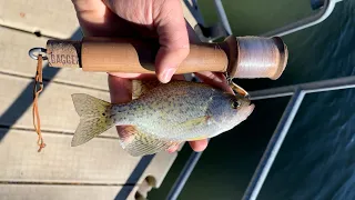 How to use spoon lures and basic hand reel for crappie fishing