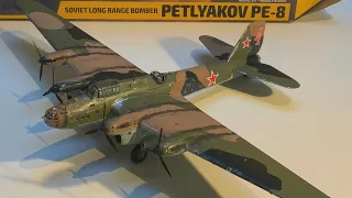 Part By Part Build, Zevezda 1/72 Petlyakov Pe-8, Soviet Heavy Bomber