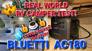 BLUETTI AC180 1800WATT - 1125WH POWER BANK! REAL WORLD RV APPLIANCE TEST!
