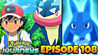 ASH'S GRENINJA RETURNS! Ash-Lucario NEW Power?! | Pokémon Journeys Episode 108 Review/Discussion