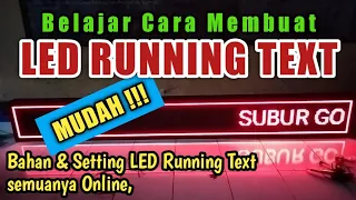 Belajar Cara Membuat Running Text || Cara Merakit Running Text Wifi