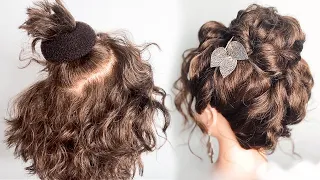 Прическа на короткие волосы /Hermosos peinados para cabello corto/ Short Updo ©Прически и Причесочки