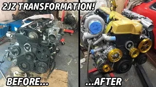 BUILDING A 700HP SINGLE TURBO 2JZ IN 5 MINUTES!