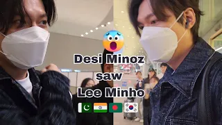 🇰🇷🇵🇰🇮🇳🇧🇩Saw Lee Minho in 3D😱😜| Lee Minho Departure | #leeminho #bts #minoz